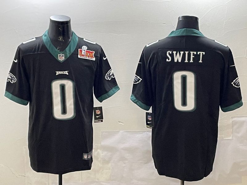 Men Philadelphia Eagles #0 Swift Black Second generations 2025 Nike Vapor Limited NFL Jersey style 2->philadelphia eagles->NFL Jersey